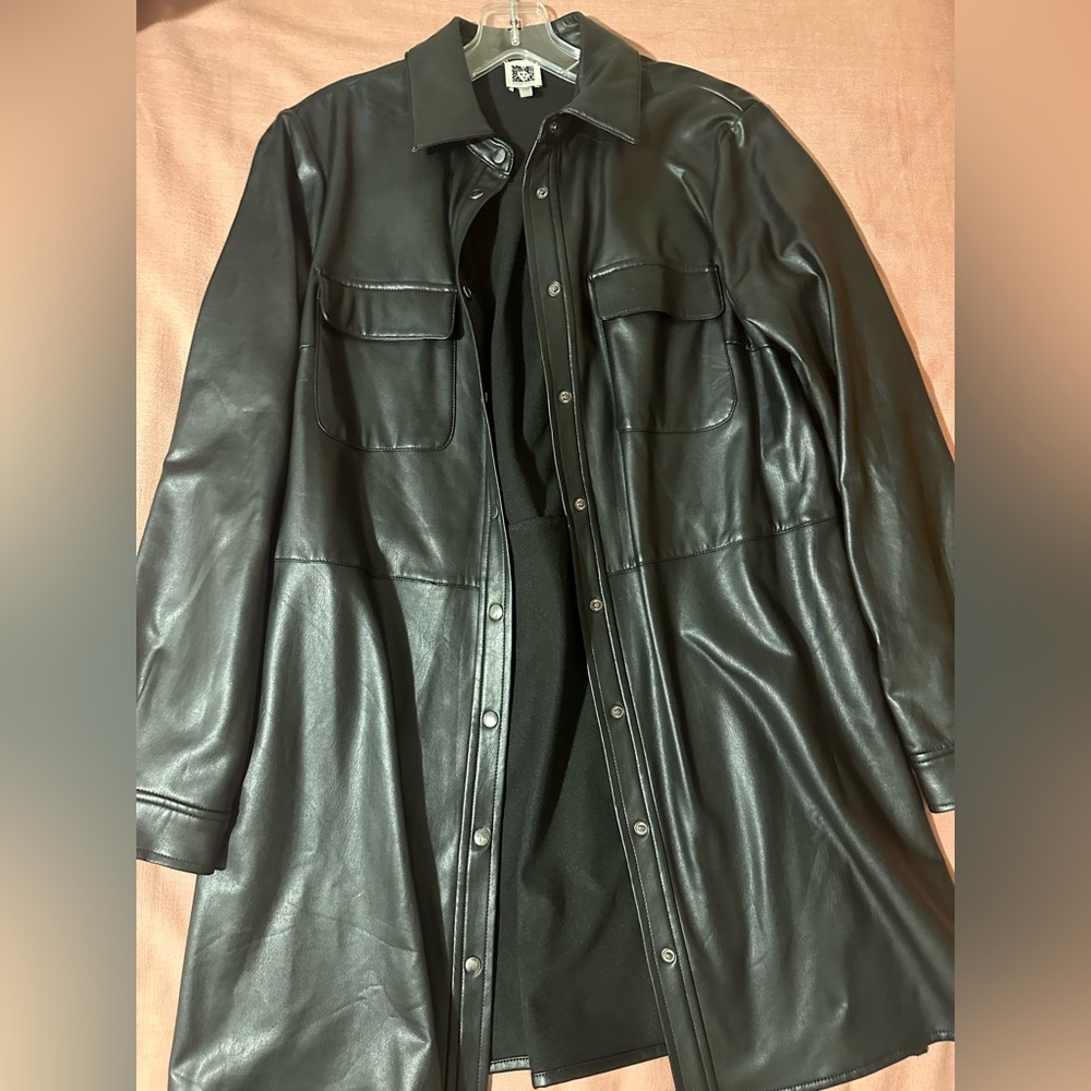Anne Klein faux leather jacket